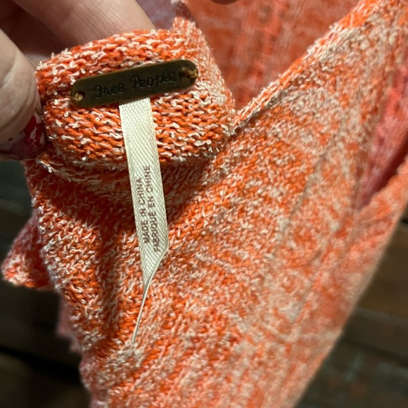 Free People Knit Crop Top•Heathered Orange• 🌵 XS - Picture 6 of 8